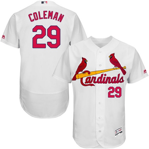 Cardinals #29 Vince Coleman White Flexbase Authentic Collection Stitched MLB Jersey